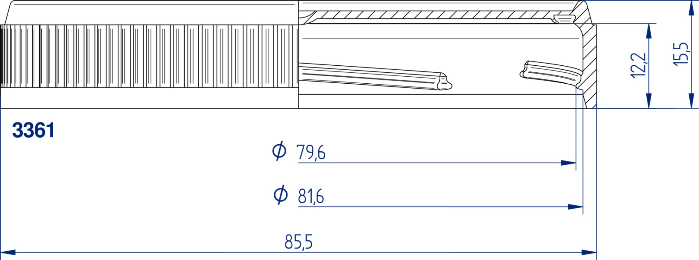 Draad specificatie Twist off 82 mm 3361