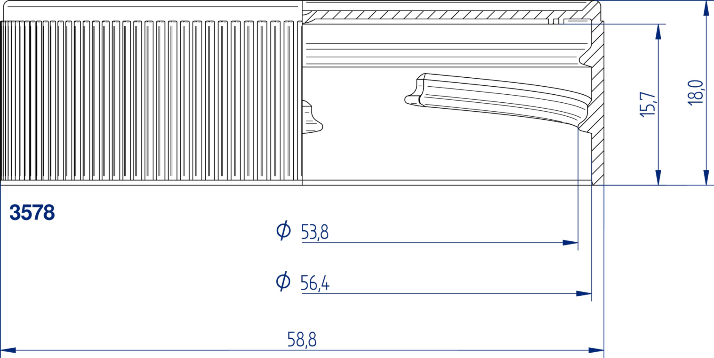 Thread specification Twist off 58 mm 3578